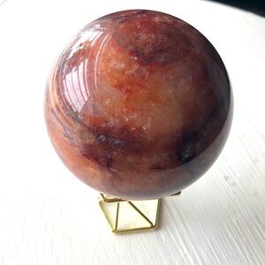 Fire Quartz Authentic-Large Sphere
